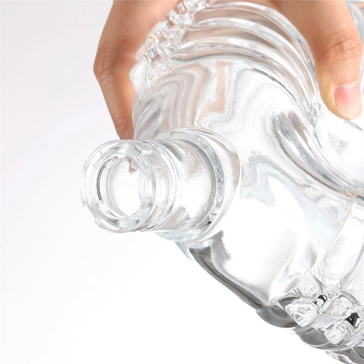Large Glass Whiskey Bottle