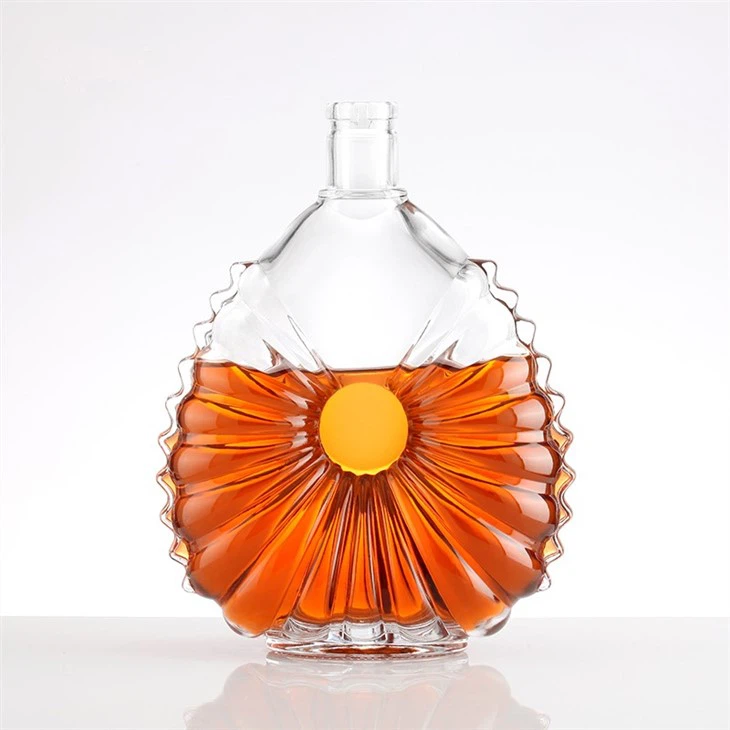 Large Glass Whiskey Bottle