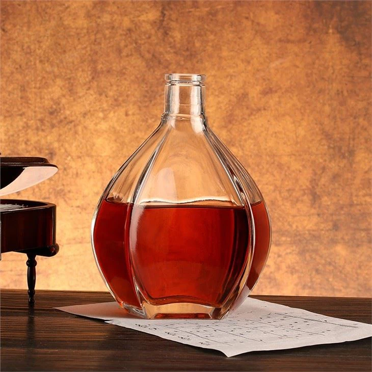 Wine Bottle With Glass Cork