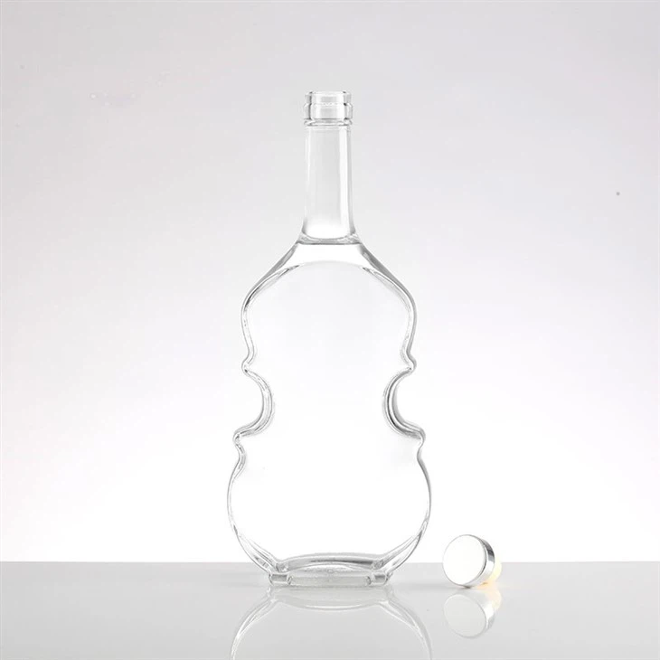 Liquor Drink Guitar Shaped Glass Bottle