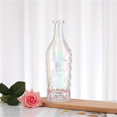 Decanter Botol Anggur Kristal Berwarna Merah Muda