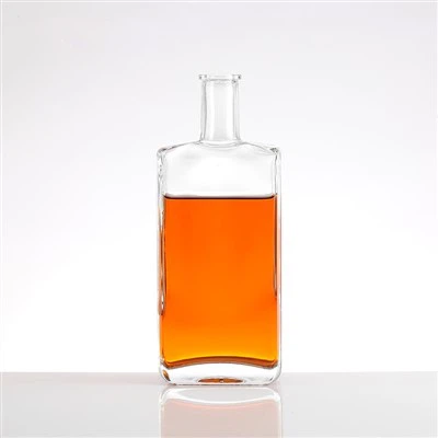 Botol Vodka Kaca 750ml Kosong Bening Persegi