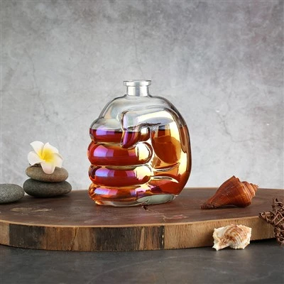 Botol Kaca Custom Bentuk Tangan 500 ML